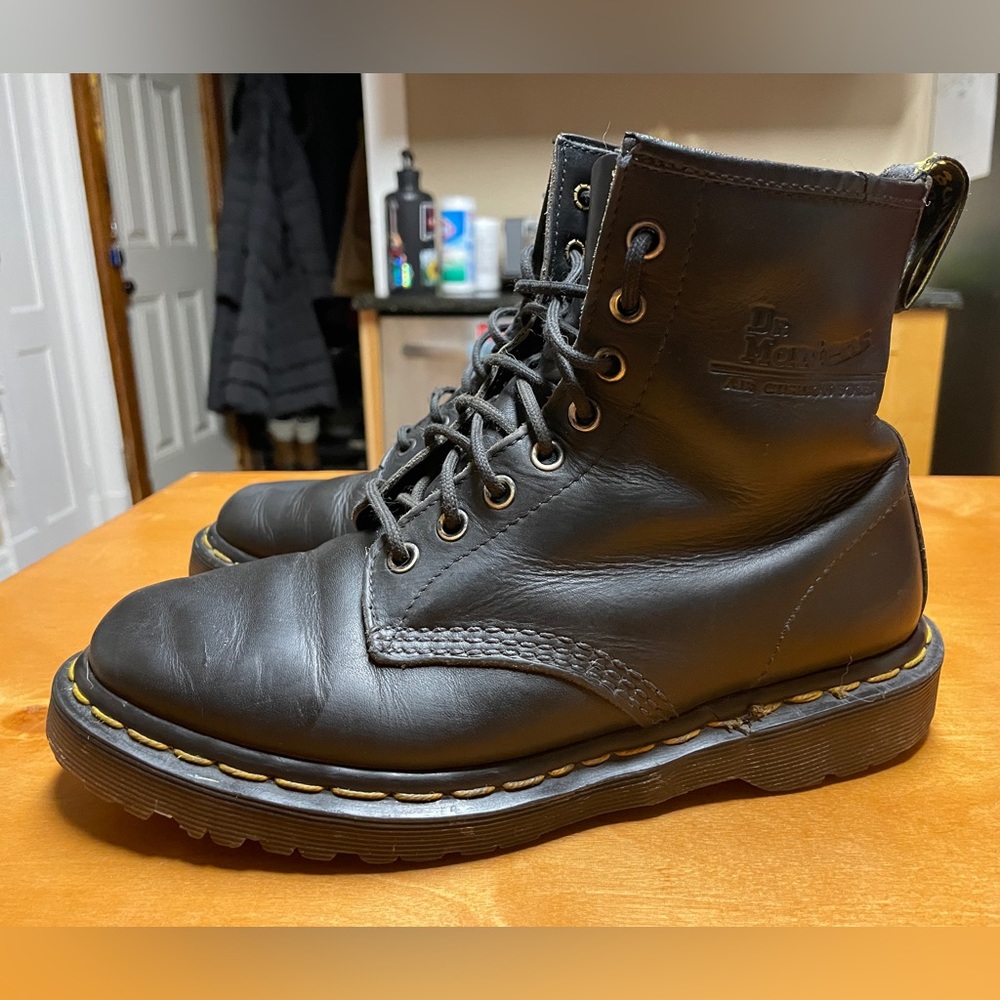 Vintage black soft leather Made in England Doc Martens